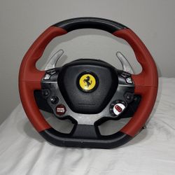 Thrustmaster - Ferrari 458 Spider Racing Wheel for Xbox One - Black/Red/Yellow