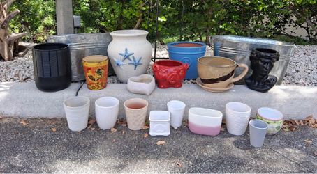 19 Assorted Planters & Pots