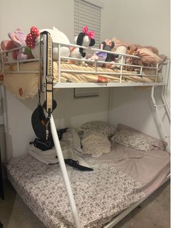 Full and twin bunk bed