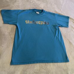 Vintage Arizona Shirt Men Large Blue Tultex Streetwear Y2K Lightweight Gym Tee