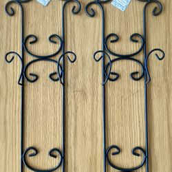 NEW Set of Wrought Iron Plate Display Wall Racks