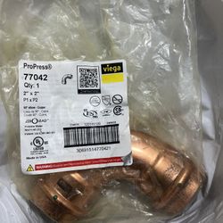 2”x2” ProPress 90’ Elbow Copper Nuevos  15 Unidades 