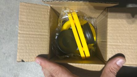 Yellow and Black Earmuff Hearing Protectors