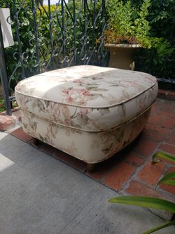 Floral Foot Rest Ottoman Beautiful 