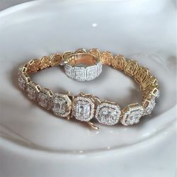 14K Diamond Bracelet 