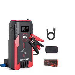 ELTPOWER 20000mAh Car Battery Jump Starter for Up to 9L Gas 7L Diesel, 2000A Pea