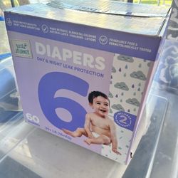 Free Size 6 Diapers Brand New