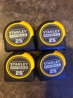 Stanley 25ft tape measures New