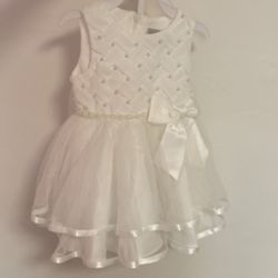 Elegant White Dress For Baby Girl