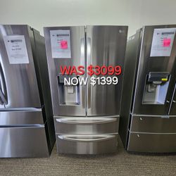 28 Cu. Ft. 4 Door Refrigerator With ICE AND Water Dispenser 