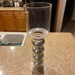 Silver Decorative Candle Holder 