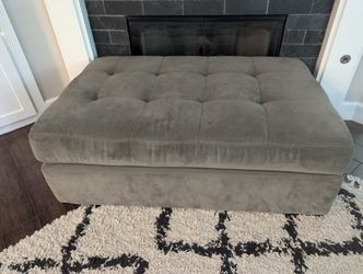 Microfiber Ottoman