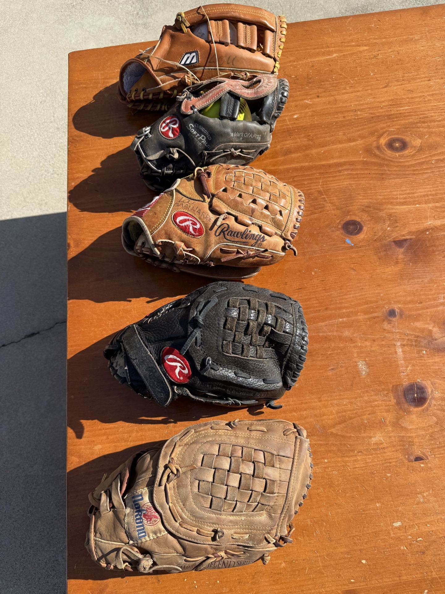 Adult Softball Gloves. Top Quality. 