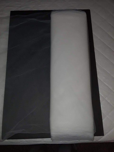 White Soft Tulle Fabric Material 