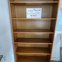 Wood bookcase