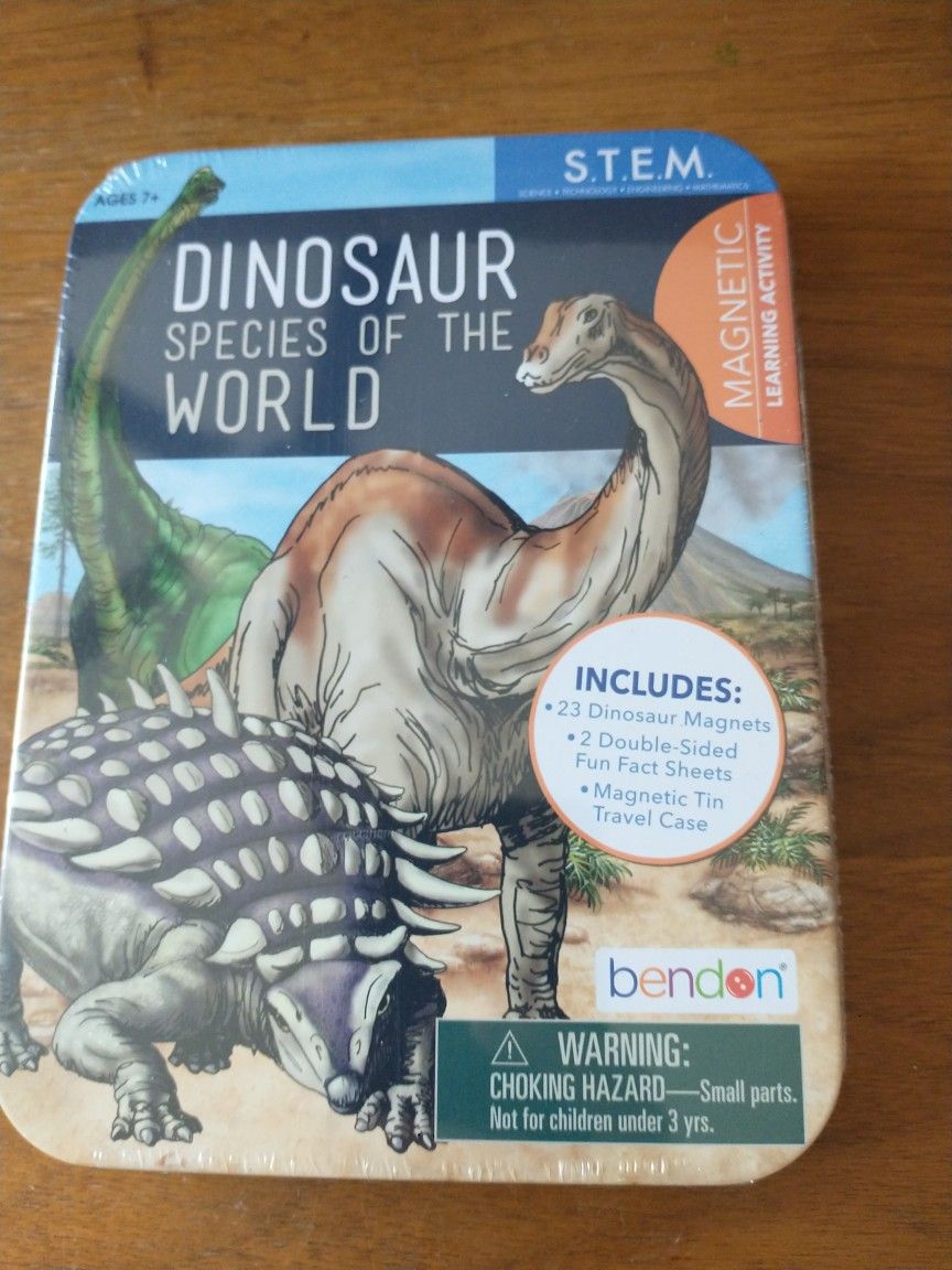 Dinosaur species of the world: magnetic learning activity 26 pieces
