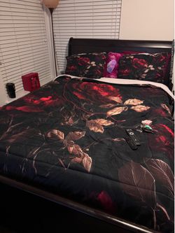 Queen Size Bed Frame and Mattress