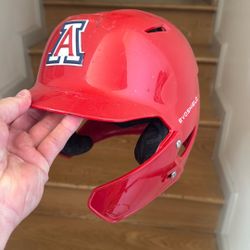 Game Worn U Of A Helmet 