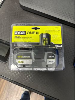New Ryobi One 18v 4.0 ah battery