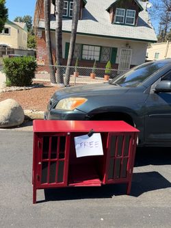 FREE Red Buffet cabinet TV stand