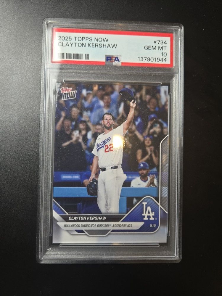 Clayton Kershaw Retires Topps Psa 10