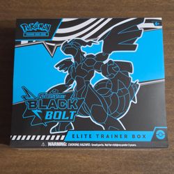 Pokemon Cards Scarlet and Violet Black Bolt Elite Trainer Box