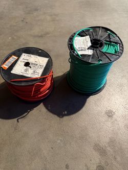 12 AWG Stranded Wire Spools – Red and Green