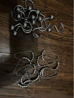 Shower curtain hooks