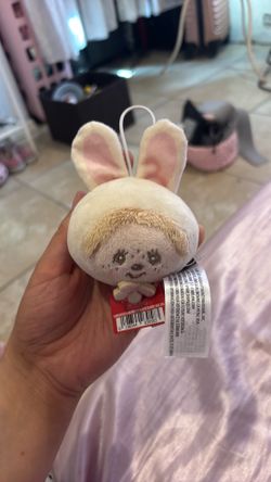 Monchhichi plush bunny bag charm / keychain