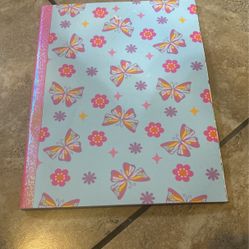 Cute  Butterfly Glitter Journal 