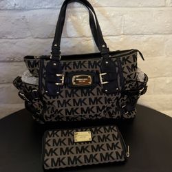 Michael Kors signature MK logo tote
