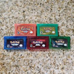 nintendo gameboy advance Pokemon games -READ DESCRIPTION-