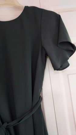 olive green chiffon dress Bridesmaid Dress Olive Green Unique Spaghetti Straps Maxi Chiffon Bridesmaid Dresses with Slit