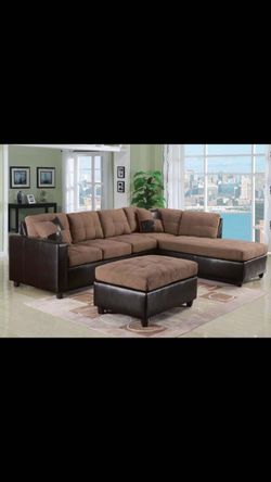 BRAND NEW SECTIONAL WITH OTTOMAN FOR $699!!