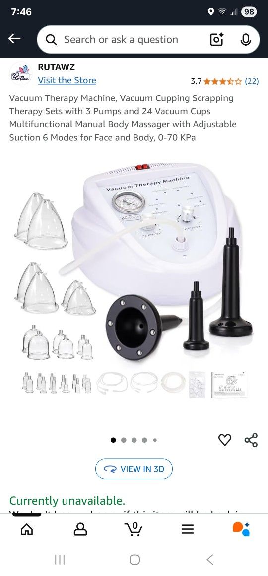 Vacuum Therapy Cupping Machine