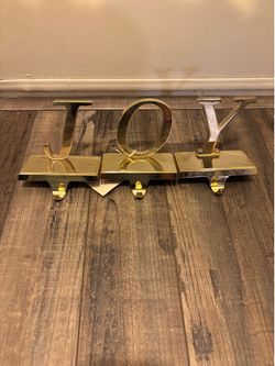 Joy stocking holder