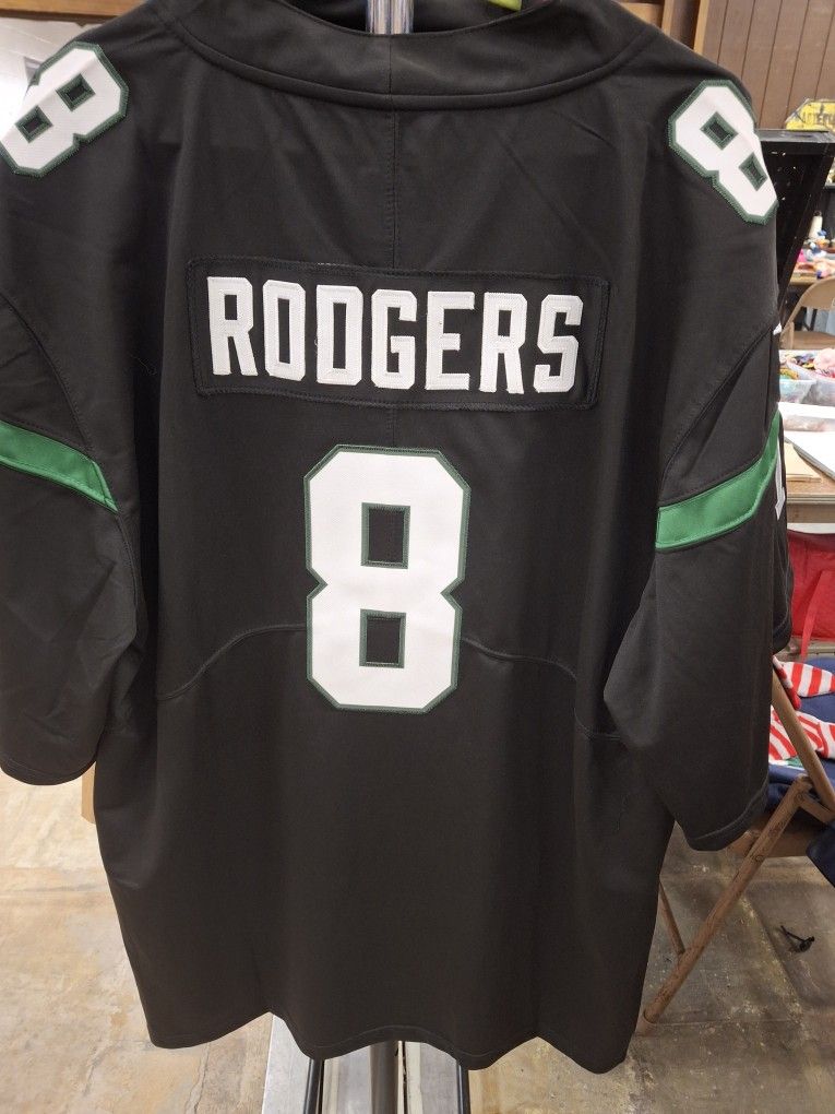 New York Jets Aaron Rodgers Jersey Sizes M And 2X