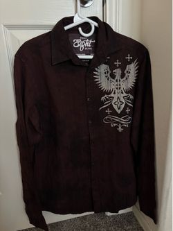 Men affliction style long sleeve