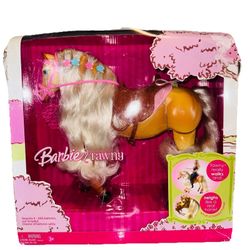 NIB Barbie Tawny Horse Electronic Walks Talks 2006 #J9488 NEW Walking Vintage