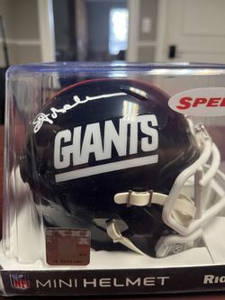 Ottis Anderson Signed Mini Helmet