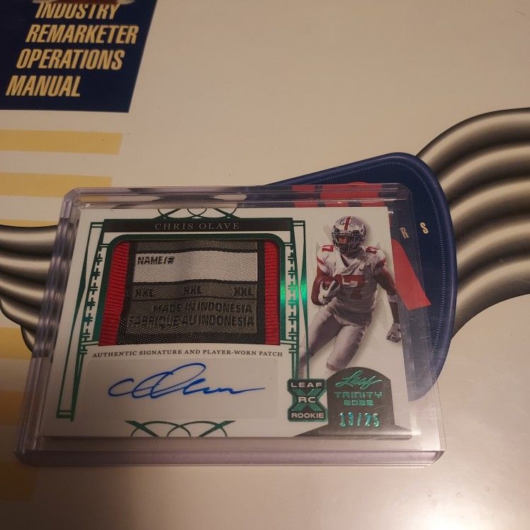 Chris Olave Trinity Leaf Rpa Rc /25 PA CO1 Ohio State New Orleans Saints