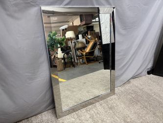 RESTORATION HARDWARE Contemporary Mirror Framed Rectangular Hanging Mirror