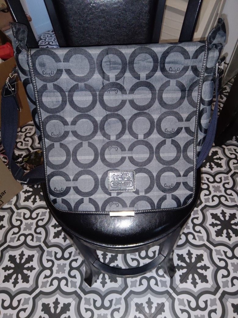 "Coach Signature Messenger Bag – $60"
