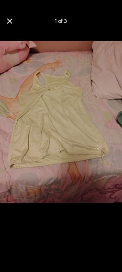 Light Yellow Racerback Tank Top
