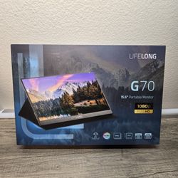 Lifelong Essentials 15.6" FHD 1080p Portable Monitor with USB-C