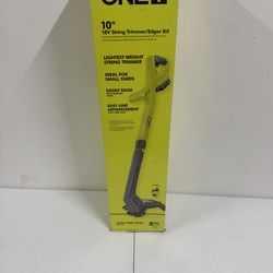 RYOBI ONE+ 18V 10 in. Cordless Battery String Trimmer/Edger with 2.0 Ah Battery and Charger