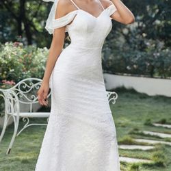 Wedding Dress And Press On Nails