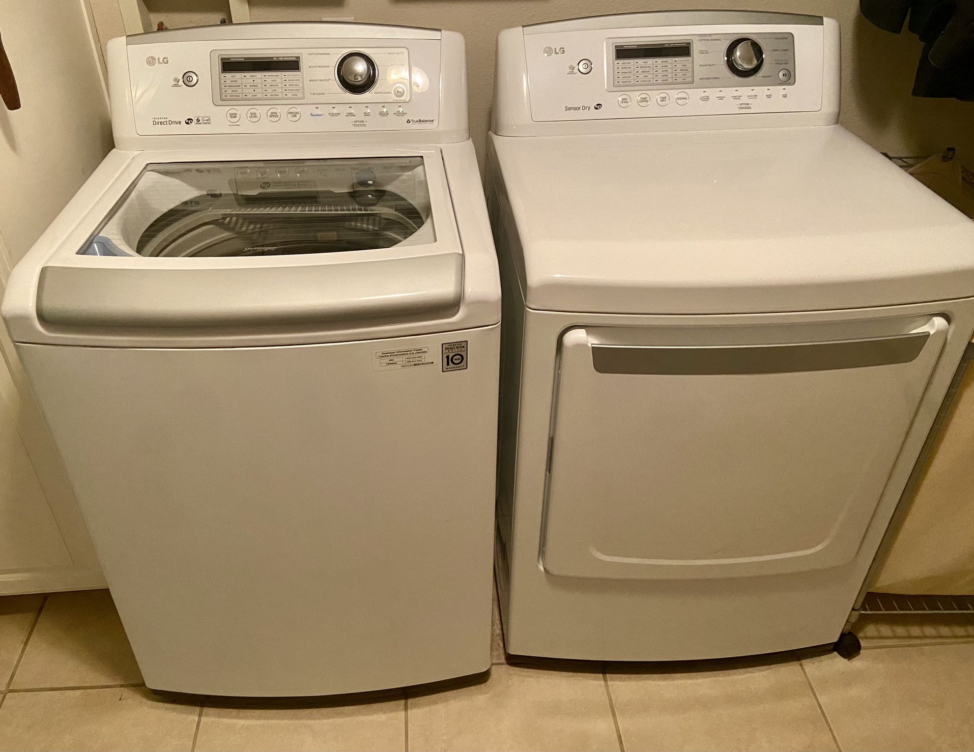 LG Washer And Dryer