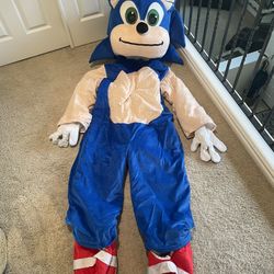 Sonic The Hedgehog Mascot Halloween Costume 