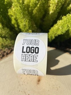 CUSTOM BOPP LABELS FOR BUSINESS advertising Cups Drinks Hydro Flasks Cosmetics Party Goody Bags